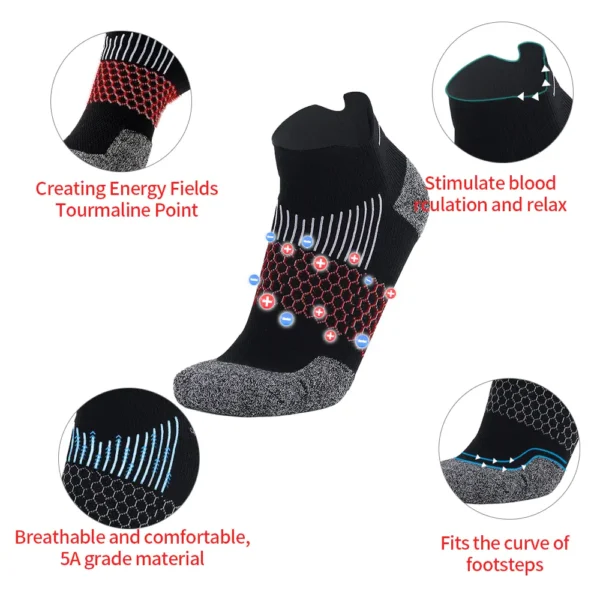 Baicloud Micro-vibration Massage Module Ionic Fiber Repair Socks